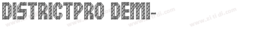 DistrictPro Demi字体转换